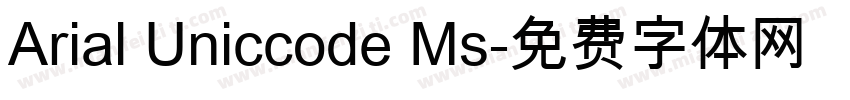 Arial Uniccode Ms字体转换